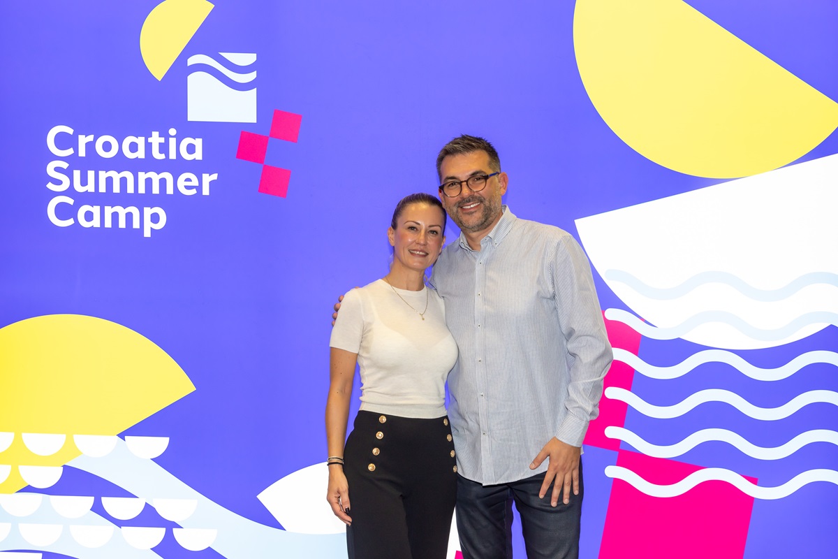 Marina Dorčić, voditeljica projekta Croatia Summer Camp by Valamar i Ivica Vrkić, direktor sektora marketinga u Valamaru.jpg